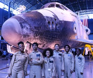 S.H.E. Can Steam campers learn about aviation at the Steven F. Udvar-Hazy Center. Photo courtesy of  S.H.E. Can STEAM Camp