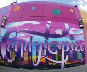 Candytopia Houston is set up in a temporary location at the MARQ*E Entertainment Center in West Houston.