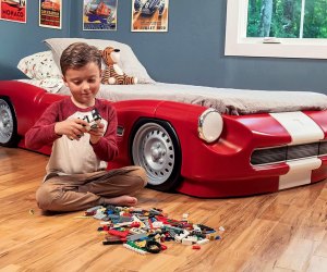 The Step2 Roadster Toddler-to-Twin Bed is cool for car lovers. 