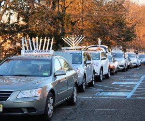 Car Menorah Parade. Photo courtesy of Chabad Lubavitch of Camden and Burlington Counties, NJ