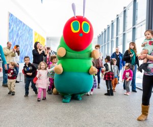 This weekend brings the Very Hungry Caterpillar Day and more fun things to do with kids! Photo courtesy of The Eric Carle Museum of Picture Book Art.