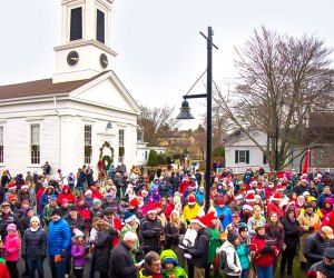 The 75th Annual Community Carol Sing brings families together in holiday song. Photo by Joe Michael, courtesy of the Mystic Seaport Museum