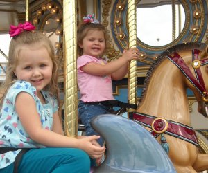 Kids love the carousel on Kemah's boardwalk. 