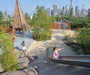 Slide Mountain is one of our favorite places to play in Brooklyn Bridge Park