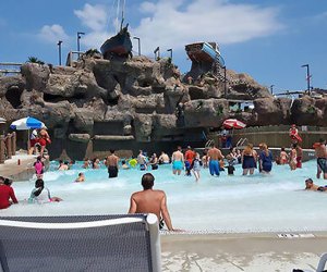 top water parks in new jersey: Casino Pier water park's wave pool