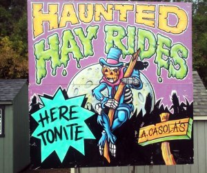 Get spooked on a haunted hayride at A. Casola Farms. Photo courtesy of the farm