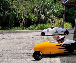 The competition is keen at the Central Florida Soap Box Derby. Photo courtesy of the derby