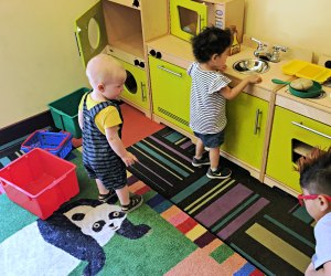 Playtime with friends at the DTLA Central Library