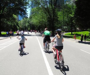 Fewer cars means more space for bikes! Photo courtesy NYC Parks