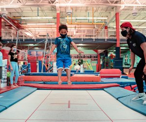 Bounce away their excess-energy. Photo courtesy of Chelsea Piers CT