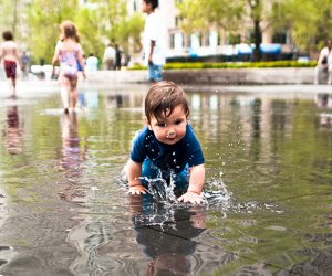 Take your little one for a splash in the Crown Fountain. Photo by Sandor Weisz