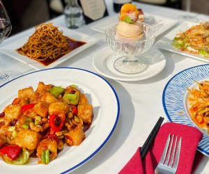 Mazu's modern Szechuan menu packs a punch, and parents can appreciate its signature cocktails.