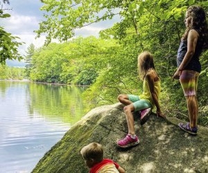 Dive in, the water's fine! Photo by Christina Hupfer, from the Burr Pond State Park Facebook page