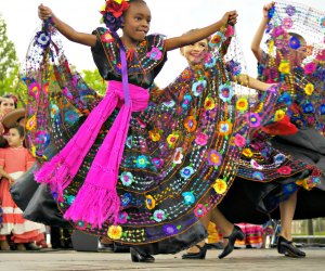 Children dressed as elders perform folkloric dances Chinco de Mayo festival  Stock Photo - Alamy