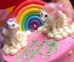 Ice Cream Unicorn Cake Square