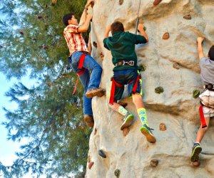 The rock climbing tower at Ventura Ranch is just one of the activities at KOA Ventura Ranch. Photo courtesy of the campground