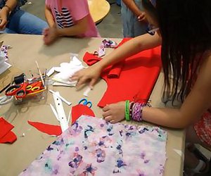 Add to the collaborative Identity Quilt at CMA's Pride Cultural Festival. Photo courtesy of the museum