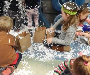 Play in confetti and celebrate the New Year's Eve Ball Drop at the Children's Museum of the East End. Photo courtesy of CMEE