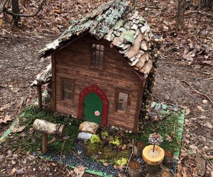 world of gnome and fairy houses at Chattahoochee Nature Center 25 Things We Are Excited To Do in Atlanta with Kids This Winter