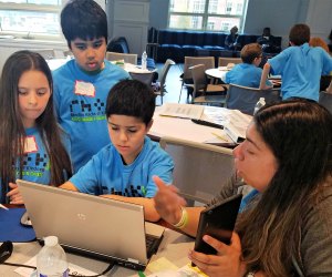 Kids Coding for a Cause at Sacred Heart Greenwich. Photo courtesy of Random Hacks of Kindness