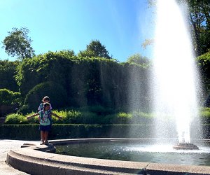 10 Things to Love About Northern Central Park Kids can frolic around the Conservatory Garden Fountain.