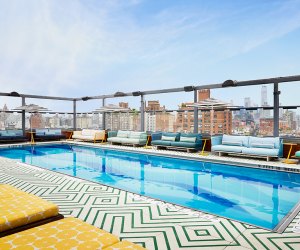 Rooftop pool in NYC Gansevoort Meatpacking