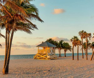 The beach at Crandon Park in Miami. Photo courtesy of the Greater Miami Convention & Visitors Bureau 