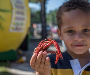 Get crackin' on some mudbugs, listen to live music and play carnival games./Photo courtesy of the Texas Crawfish and Music Festival.