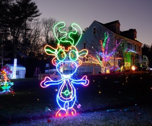 Image of house with holiday light display