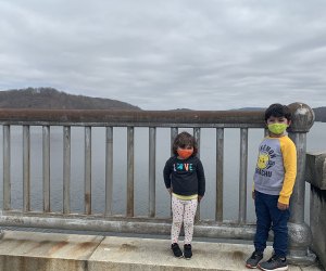 kids walking across the Croton Gorge Dam