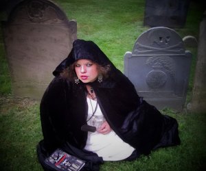 Image of woman in cloak - Ghost Tours in New England