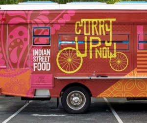 Exploring San Francisco's New Presidio Tunnel Tops with Kids: Food trucks galore.