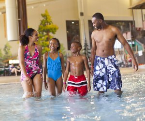 With an indoor water park kept at a warm 84 degrees year-round, your pack can enjoy a world of fun at Great Wold Lodge.