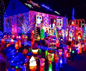 The North Shore is just one destination for spectacular neighborhood holiday lights in Greater Boston this year! Photo courtesy of the Danvers Lights Facebook Page