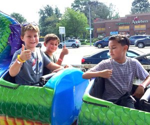 Ride the dragon coaster, if you dare, at the Bellmore Family Street Fair. Photo by Jaime Sumersille