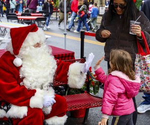 Meet Santa at the Bethesda Winter Wonderland. Photo courtesy of the Bethesda Urban Partnership