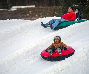 Glide down Massanutten Resort's 16 snow tubing lanes. Photo courtesy of Massanutten Resort