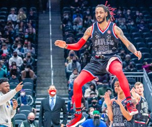 It's always a good time when the Harlem Globetrotters are in town! Photo courtesy of the Harlem Globetrotters