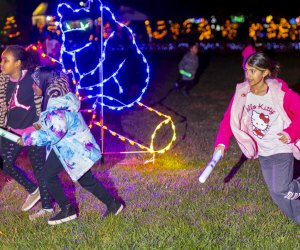 Take a lighted trail walk at Reston's Winterfest. Photo courtesy of Winterfest