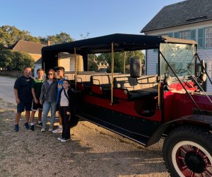 A Steamer Wagon tour is the perfect way to explore Yorktown Battlefield with kids! Photo by Jennifer Marino Walters