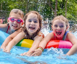 <i>Deer Mountain Day campers have a blast with swimming, sports, arts and outdoor adventure activities.</i>