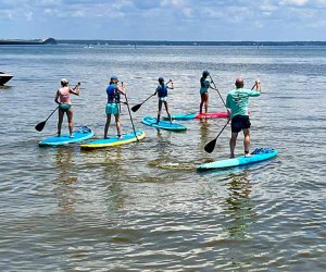 Paddleboarding  is just one of many fun water activities in Destin. Photo by Jennifer Swope