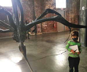 Dia Beacon large-scale Crouching Spider by Louise Burgeois