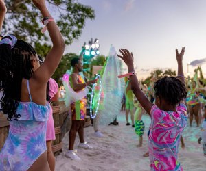 Visit Disney's Typhoon Lagoon for an after-hours glow party with illuminated rides, quicker wait times, and a dance party. Photo by Courtney Kiefer/Courtesy WDW