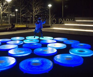 Reflect, Domino Park's New Light-up Public Art Installation 