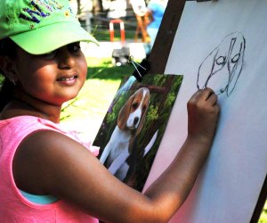 The Heckscher Museum of Art invites all ages to Draw Out, a lively, free community event. Photo courtesy of the museum