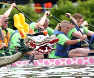 Head to Poughkeepsie for the FREE Dragon Boat Race & Festival on Saturday. Photo courtesy of the festival