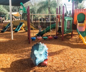 Toddlers and young kids can let loose with their prehistoric friends at Dinosaur World's cute playground. Photo by Charlotte Blanton