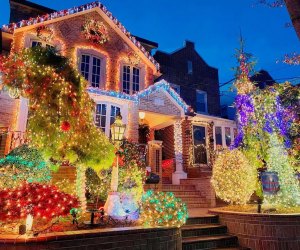 house decorated lights Dyker Heights Christmas Lights
