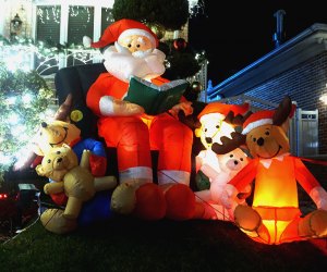 Christmas inflatables and lights make for happy Christmas traditions